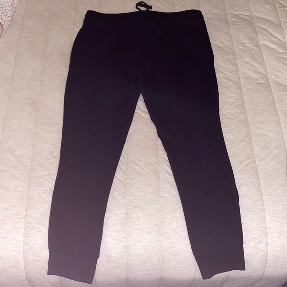 Black fleece joggers - Picture 3 of 5
